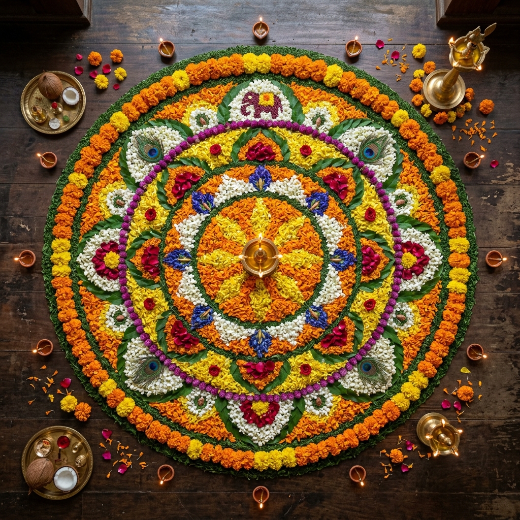 Kerala Onam Celebration Art